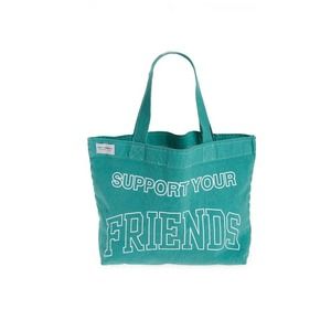 KIDS OF IMMIGRANTS SUPPORT YOUR FRIENDS TOTE BAG 'TEAL'